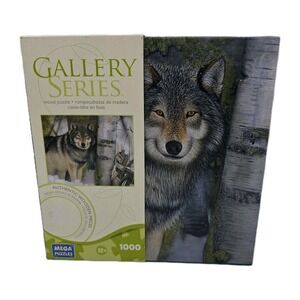 Wolf Puzzle Wooden pieces Gallery Series NWT